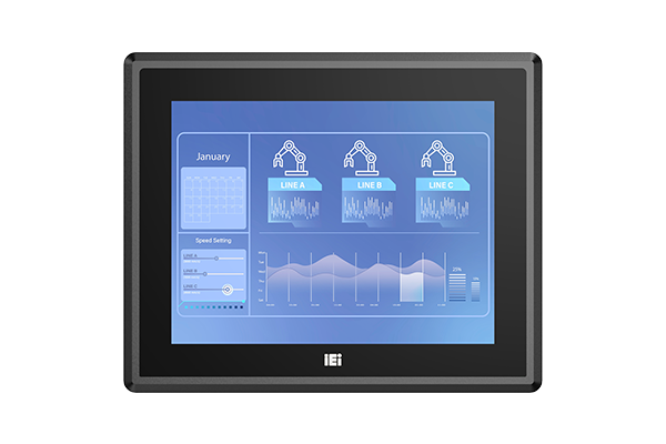 PPC2-C121-ADLP-i5/8G-R10 - 12.1" IEI Fanless Panel PC - Alder Lake i5-1240P with 8GB RAM