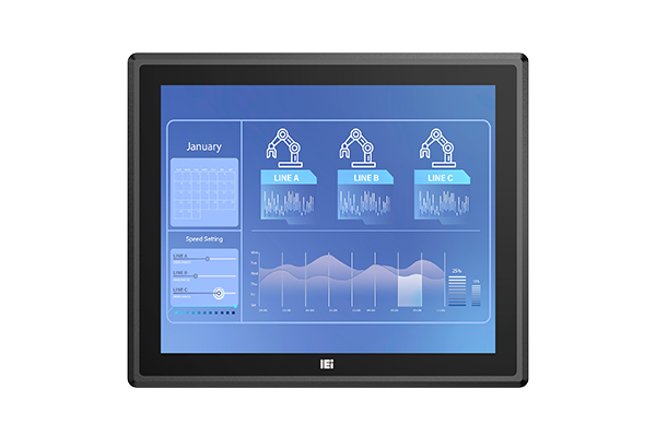 PPC2-C170-ADLP-i5/8G-R10 - 17" IEI Fanless Panel PC - Alder Lake i5-1240P with 8GB RAM