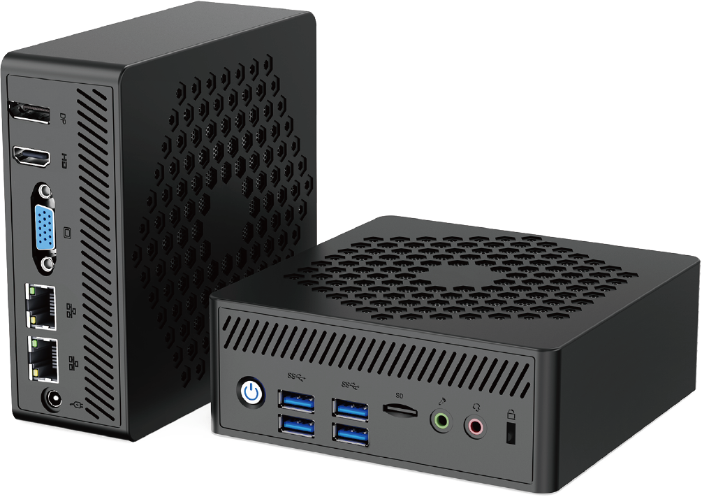 Fanless Industrial Mini PC 8GB RAM, 128GB 