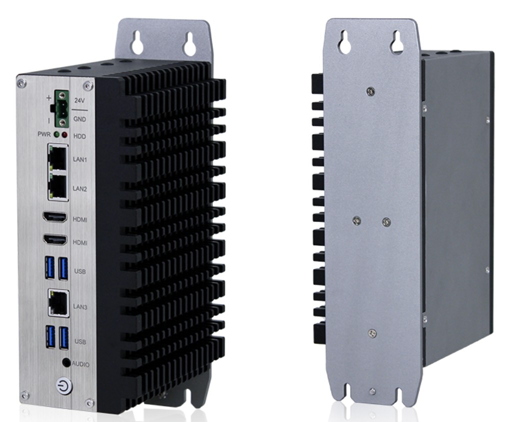 DIN-Rail i3 Fanless Industrial Box PC