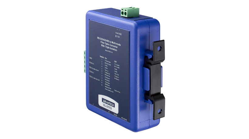 Advantech ULI-211CI RS-232/422/485 Serial to Fiber Converter