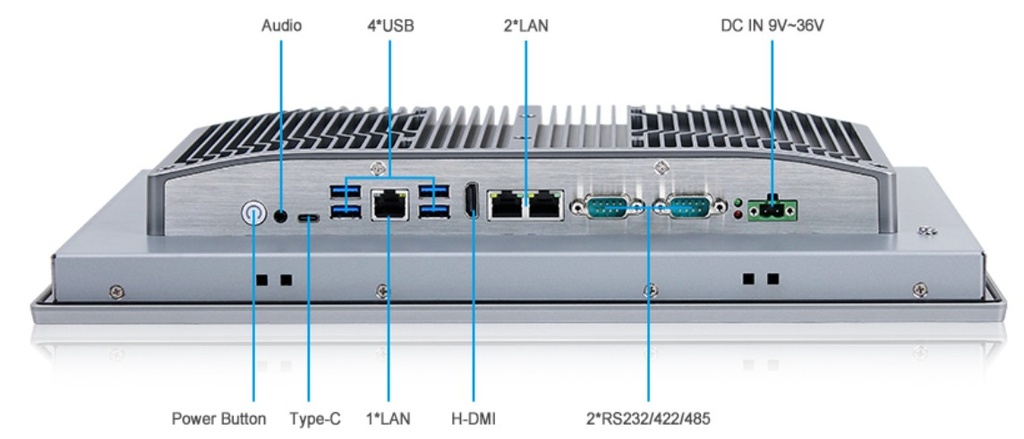 15.6" Panel PC - i5-10210U IP65 with RAM SSD