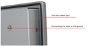 24" Industrial LCD Monitor IP65, with 220V PSU