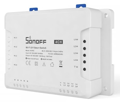 4CHR3 Sonoff 4-Gang Wi-Fi Smart Switch