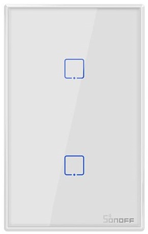 Sonoff In Wall WiFi Switch White 2 Gang