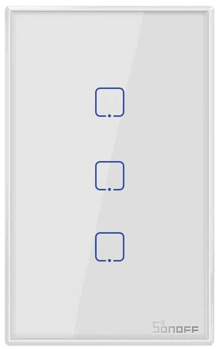 Sonoff In Wall WiFi and RF Switch White 3 Gang