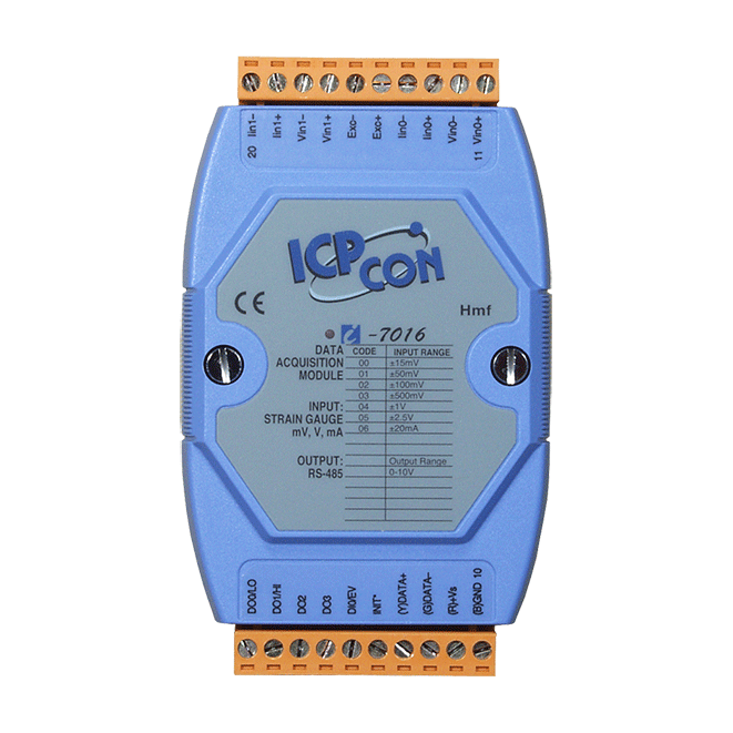 ICP DAS Remote IO DCON Protocol RS485 2x 4-Wire Strain Gauge Input