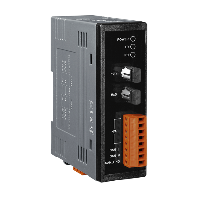 ICP DAS CAN to Multi-mode Fiber Converter