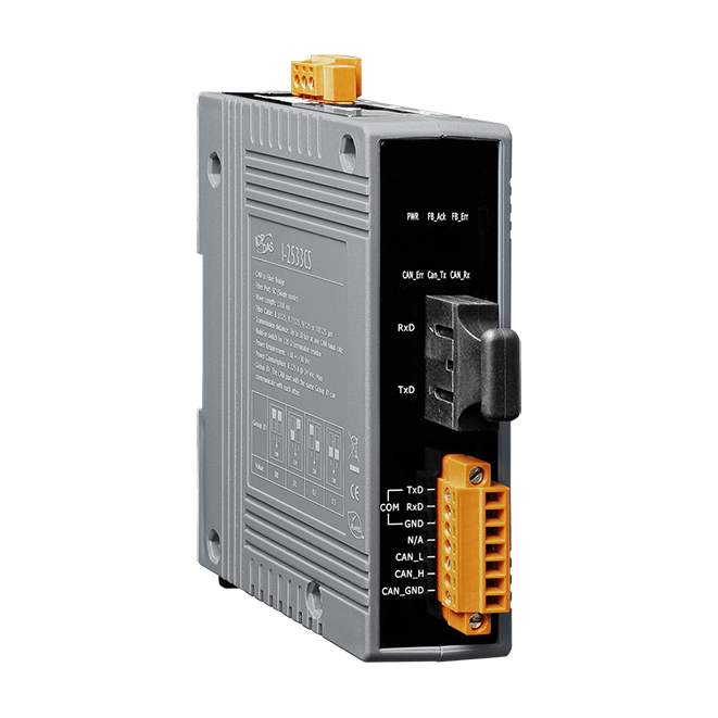 I-2533CS CR ICP DAS CAN to Single-mode Fiber Bridge