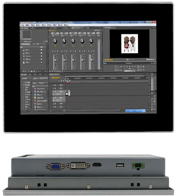 10.1" LCD Screen with Panel Mount Kit and 220V PSU