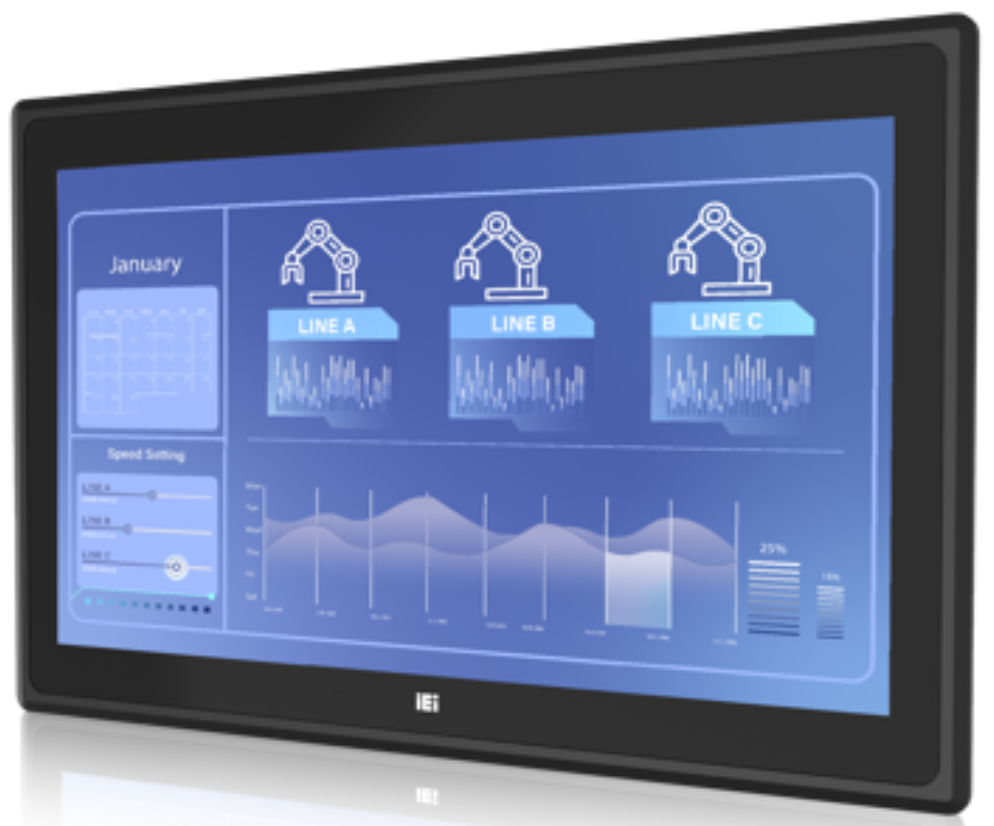 21.5" IEI Panel PC - J6412 with 8GB RAM