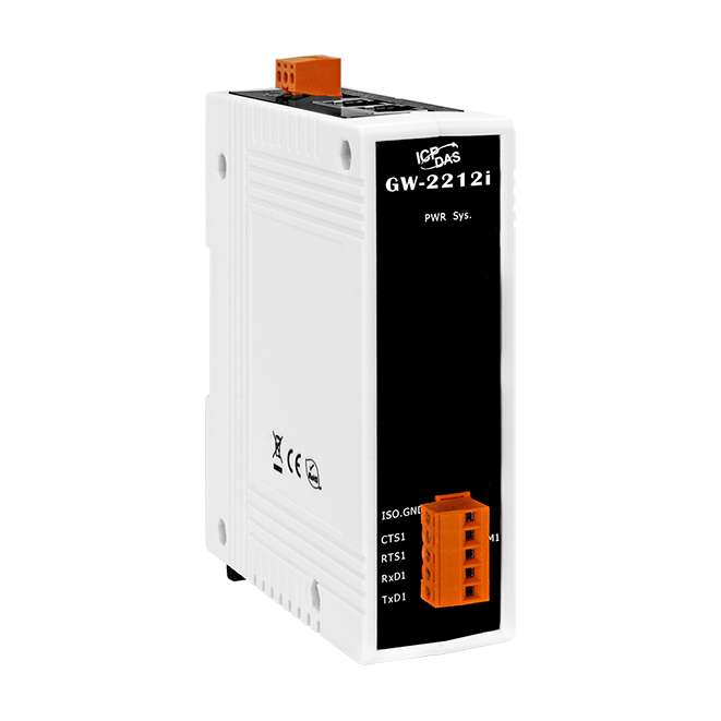 ICP DAS Modbus/TCP to RTU/ASCII Gateway with 2-Port Ethernet Switch