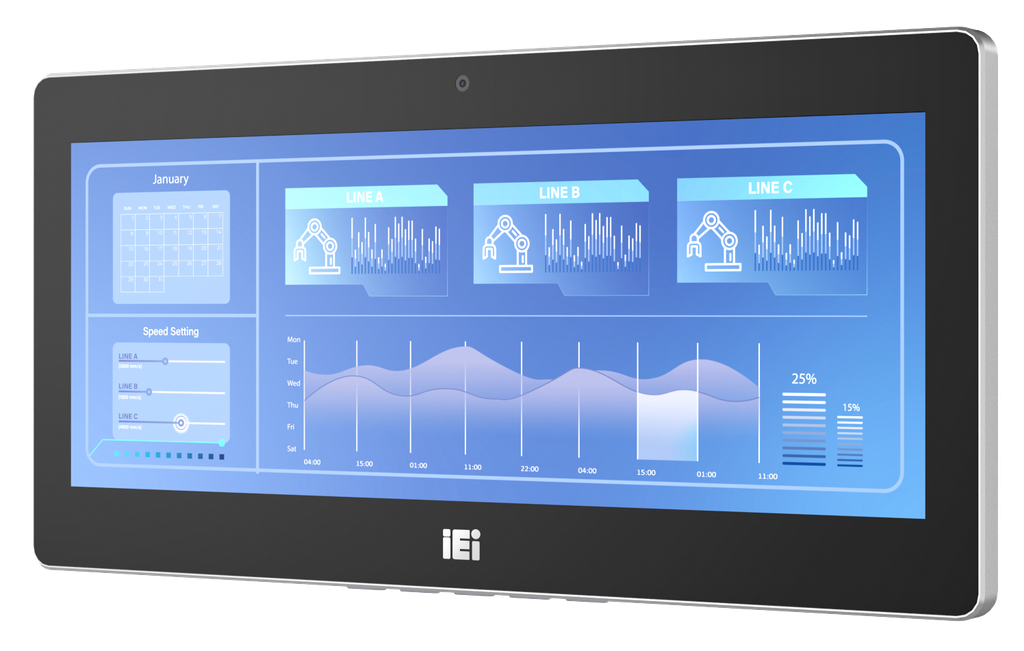 12.3" IEI Industrial TFT LCD Monitor