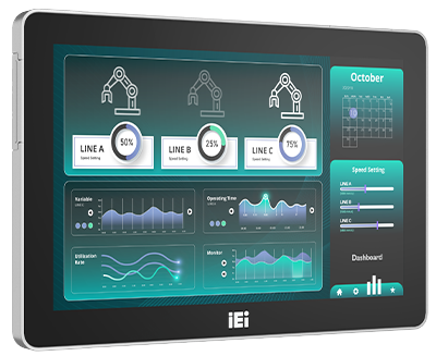 8" IEI Fanless Panel PC - Intel Celeron J6412