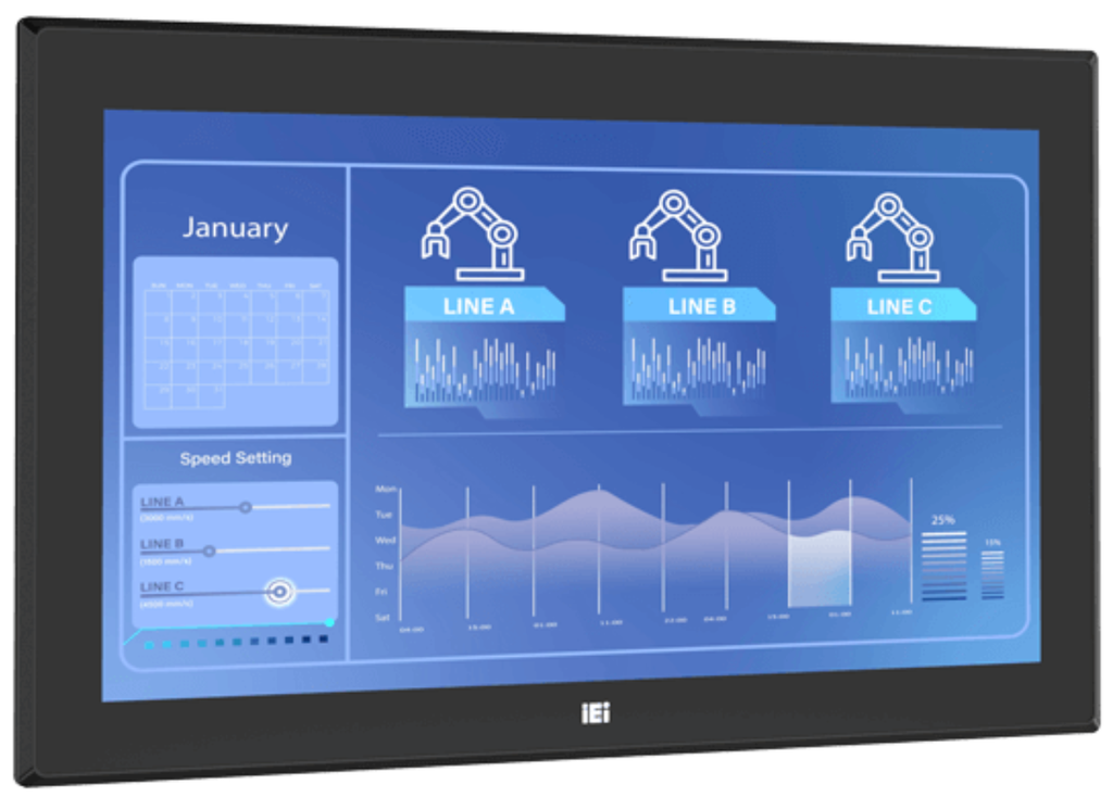 15.6" IEI Fanless Panel PC - i7 with 16GB RAM