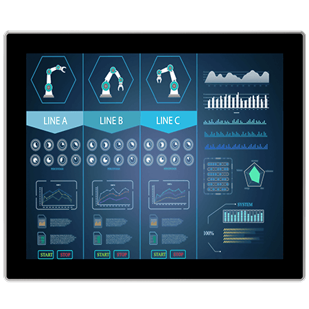 19" Industrial LCD Monitor Capacitive Touch 1000 nit