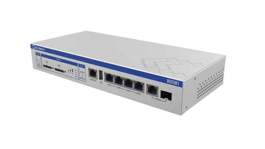 RUTXR1 ENTERPRISE RACK-MOUNTABLE SFP/LTE ROUTER