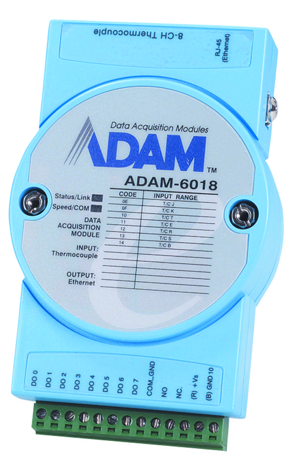 ADAM-6018+-D Advantech Remote IO Modbus/MQTT/RESTful with 1 LAN and 8 AI Temperature