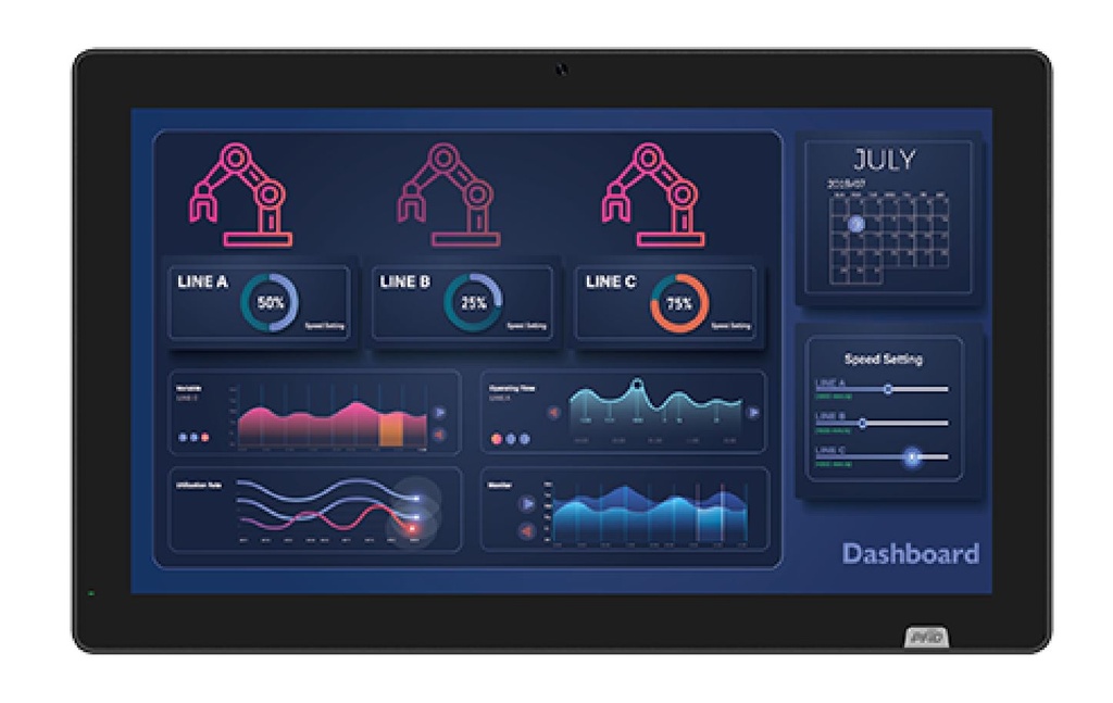 AFL3-W19C-ADLP-i5/8G-R10 - 19" IEI Panel PC - i5-1240P with Capacitive Touch