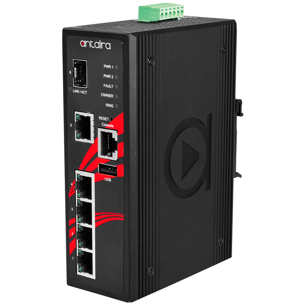 Antaira Managed 4POE GBE SFP Switch